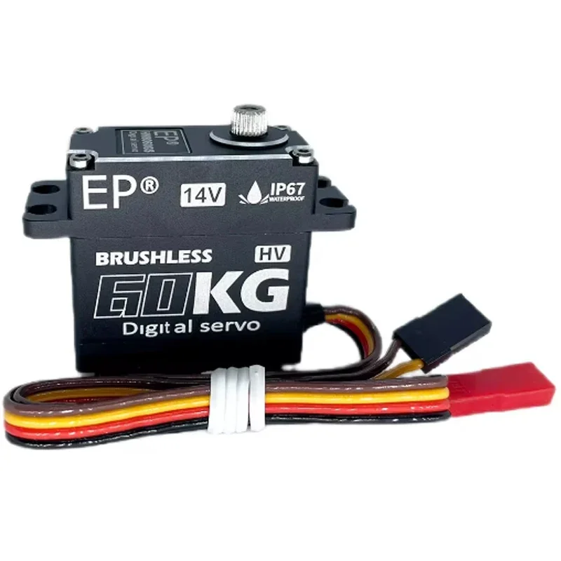 Ep bürstenloses servo 60kg wasserdichte rc digitale servomotoren metall getriebe 14v hv für rc kriecher auto roboter traxxas scx10