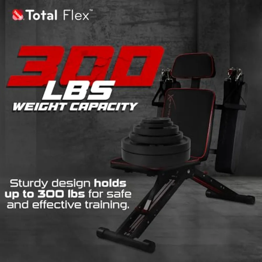 Compact Design Home Gym for Versatile Exercises: Durable Steel Frame Black Finish Space-Saving Foldable Workout Equipment