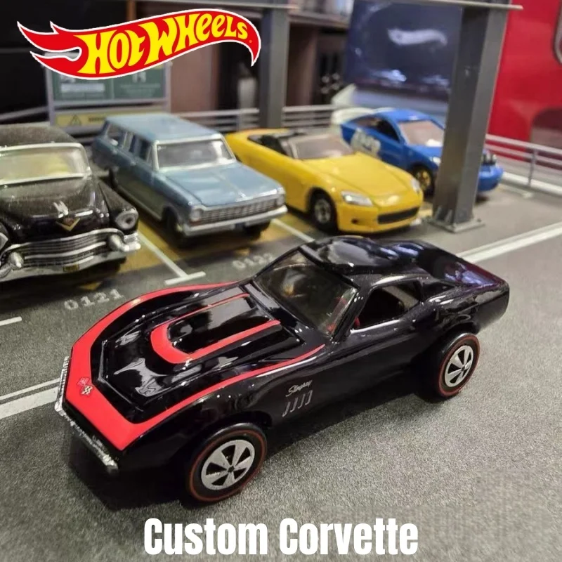 

New Genuine Hot Wheels Rlc 1/64 Chevy Custom Corvette Simulation Alloy Car Model Toy Collectibles In Stock
