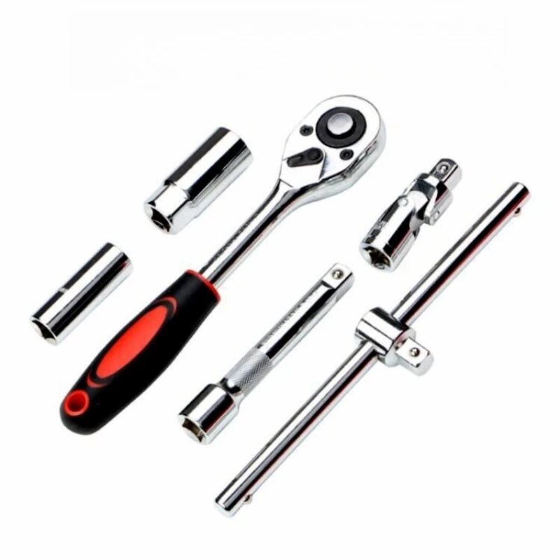 32Pcs Socket Wrench Set 8‑32mm Drive Ratchet Wrench Kit Car Tire Repair Automotive Hand Tool Set