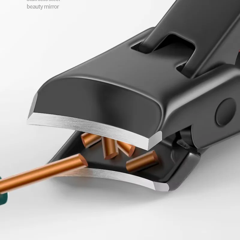 Cortador de unhas de mandíbula grande 8mm abertura grosso duro especial cortador de unhas de aço inoxidável cortador de dedo do pé aparador anti-respingo ferramentas de manicure