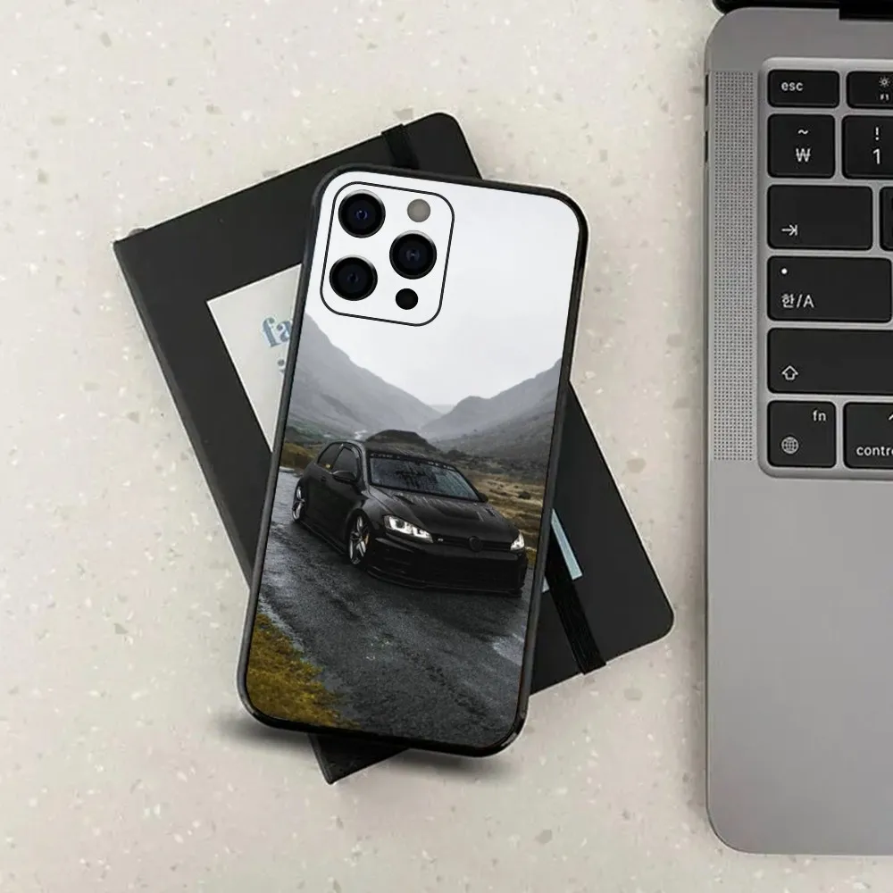 G-Golf-G-GTI Car cool Phone Case For Apple iPhone 15,14,13,12,11,Pro,X,XS,Max,XR,Plus,Mini Soft Black Cover