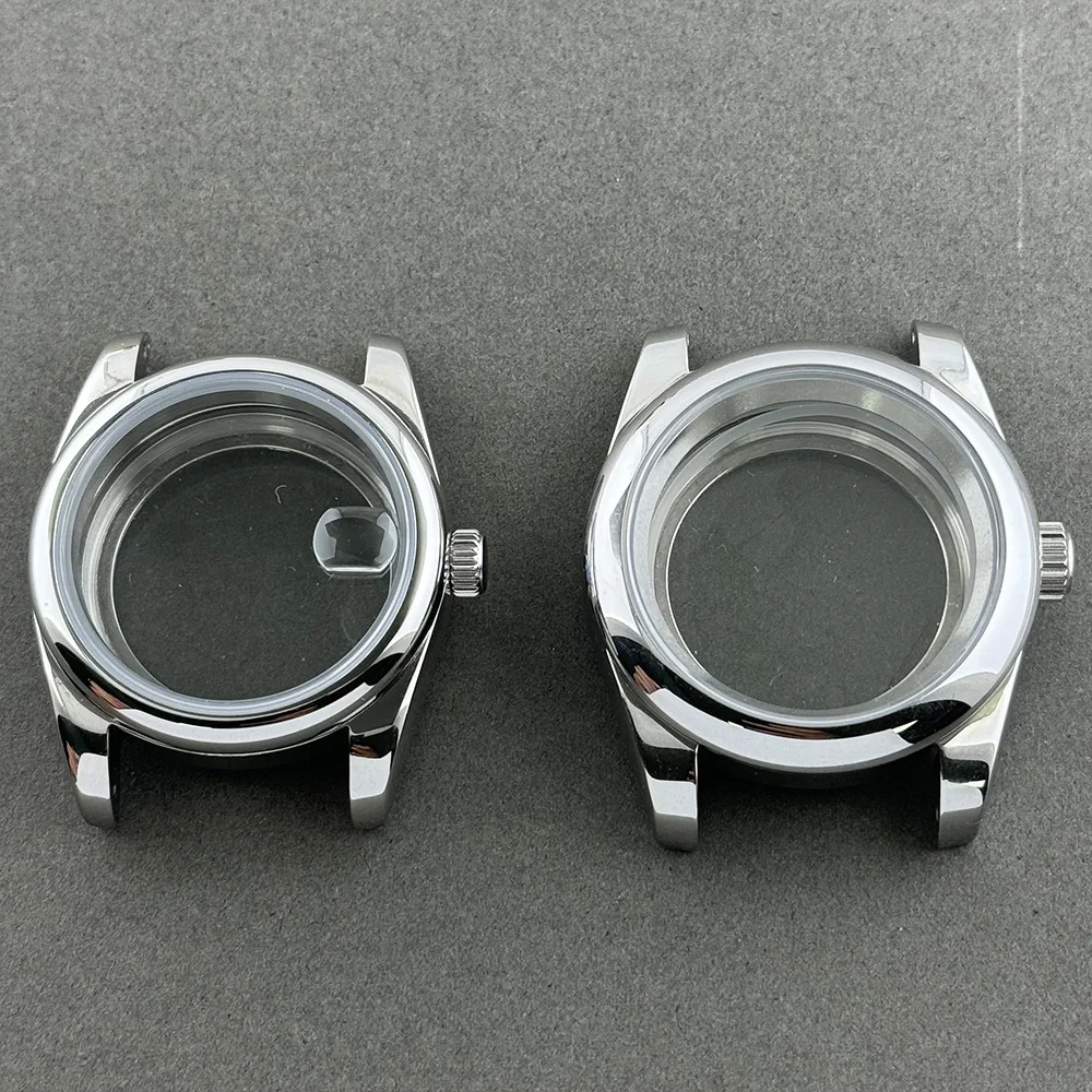 

36mm Case 39mm Case Silver Watch Case NH35 Case stainless steel polished case sapphire glass fit NH35 NH36 NH34 movement