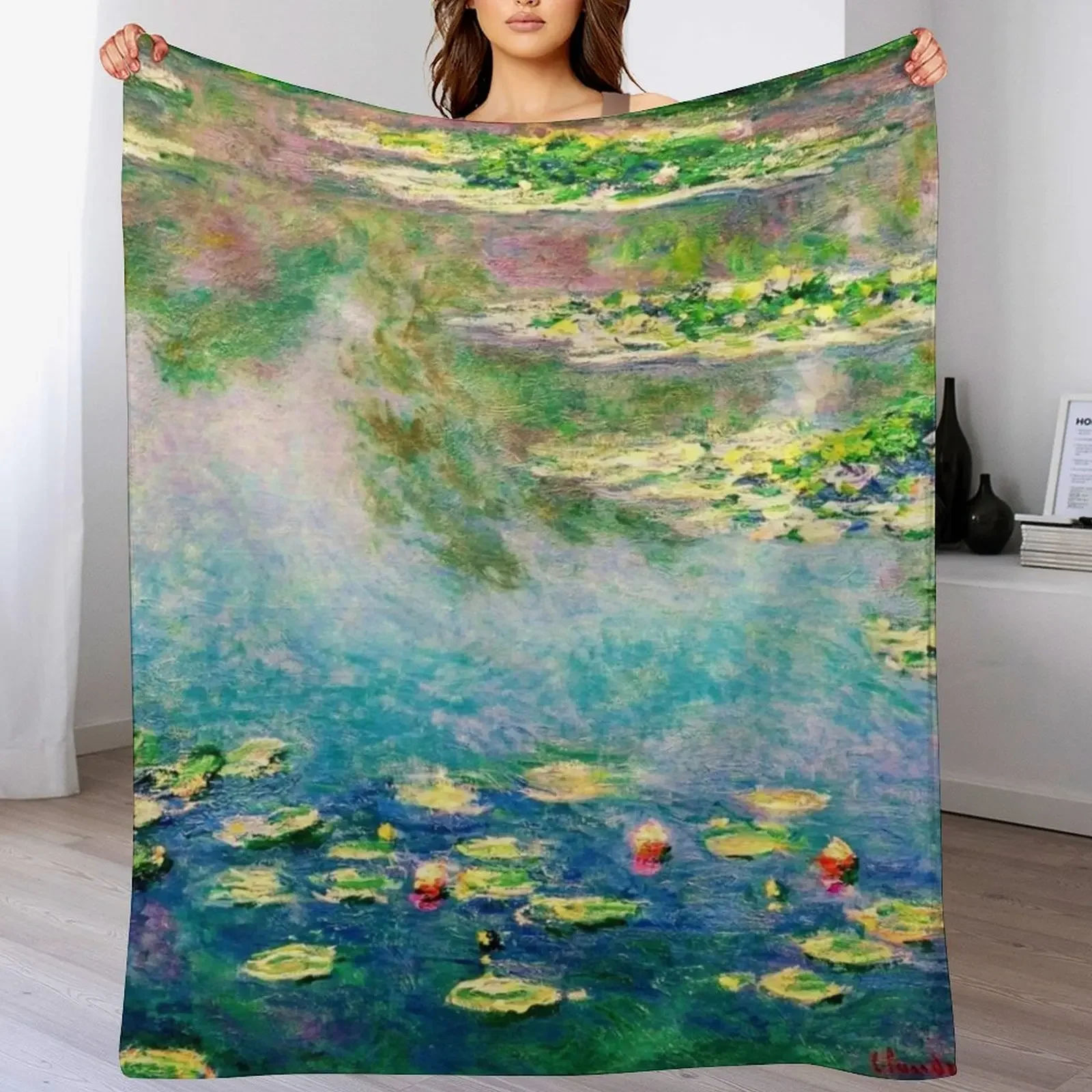 Le jardin d'eau de Giverny Claude Monet's Water Garden Throw Blanket heavy to sleep Sleeping Bag Blankets