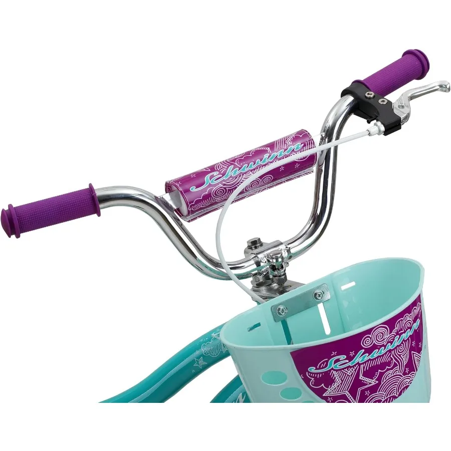 6～13歳向けの14インチ自転車、ブラック、ブルー、レッド、ティール、ピンクまたはパープル、スマートスタート人間工学に基づいたデザイン、調節可能なシートは成長に合わせて調整可能