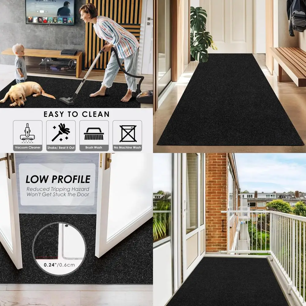 

Customizable Non-Slip Indoor/Outdoor Carpet Runner For Hallway, Balcony, Patio, Kitchen, Garage, And Stairs
