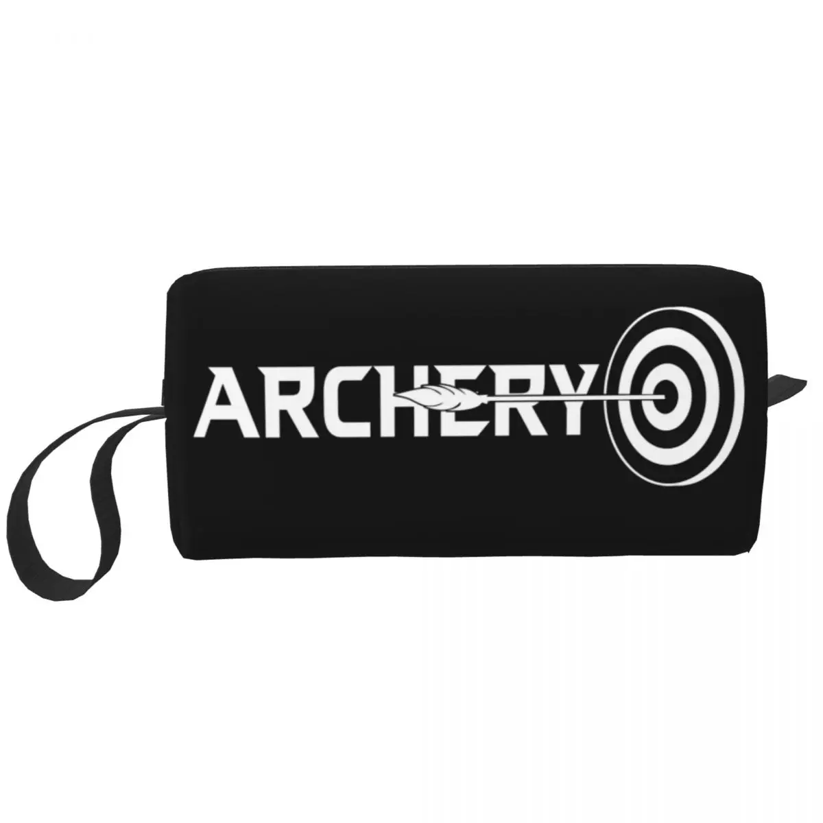 Custom Archery Archer Lover Travel Cosmetic Bag for Women Hunting Sport Toiletry Makeup Organizer Ladies Beauty Storage Dopp Kit