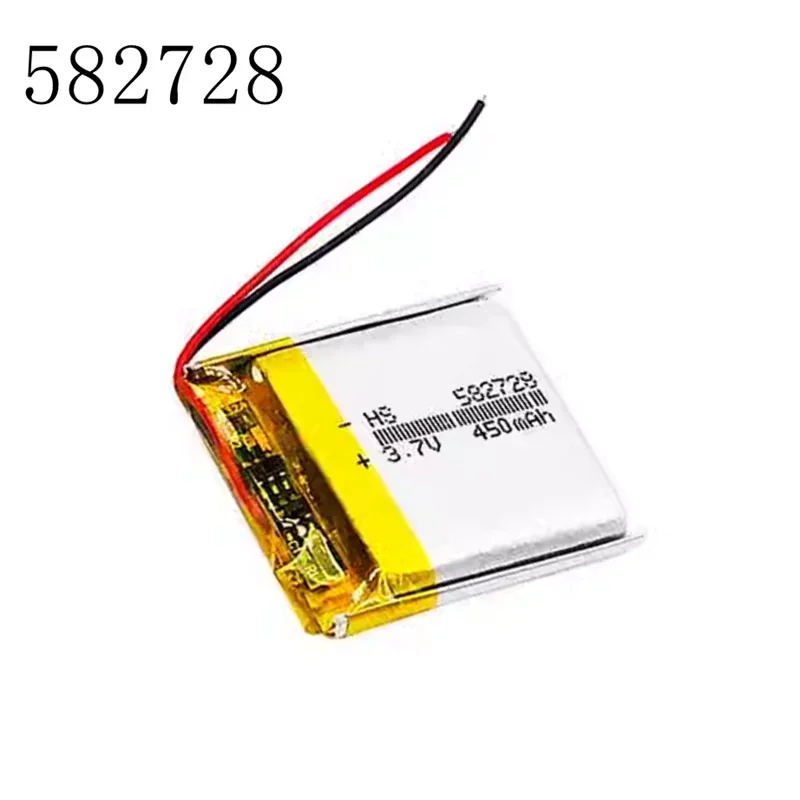 10 Pcs 3.7V polymer lithium battery 582728 used for children's location phone, watch, for elementary school students