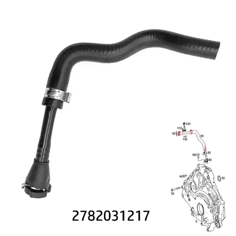 Auto Part Coolant Radiator Hose Pipe Line Tube A2782031217 for C216 C217 A217 C218 W212 X166 W166 C292 R231 W221 Engine