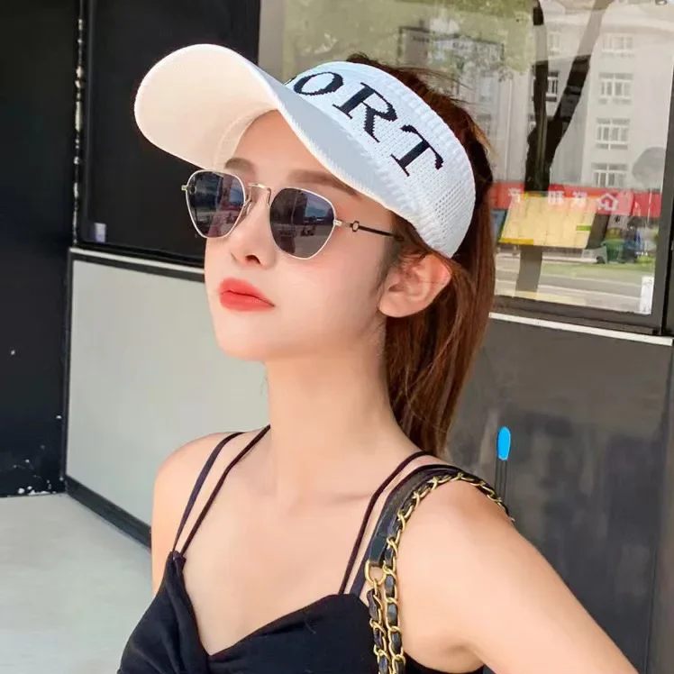 New Fashion Sun Visors Hat for Women Cap Summer Sports Running Tennis Golf Walking Beach Baseball Girl Caps Empty Top