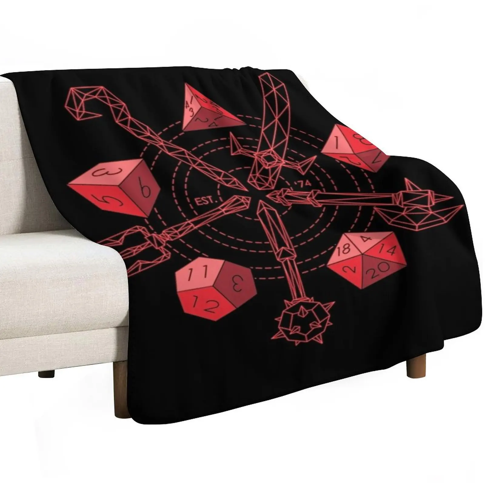 

Roleplayer - Choose Your Red Weapon Throw Blanket Luxury Thermal funny gift Large Blankets