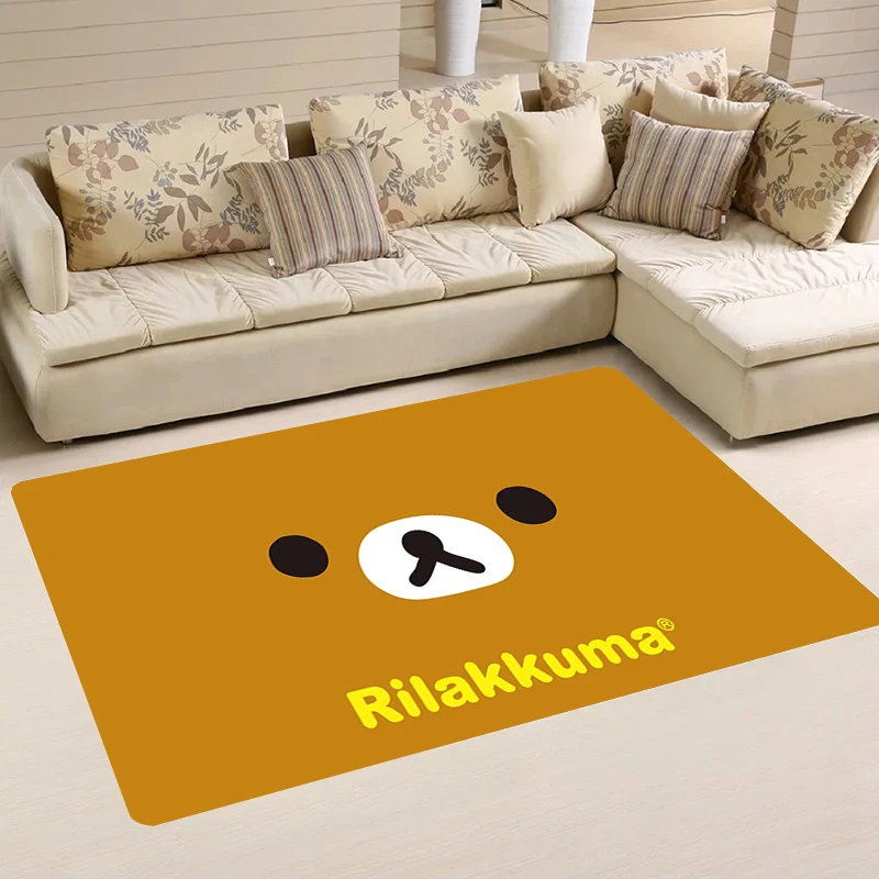 Rugs Cute R-Rilakkuma Aesthetic Room Decoration Door Mat Kitchen Rug Carpet Entrance of House Home Carpets Balcony Foot Doormat