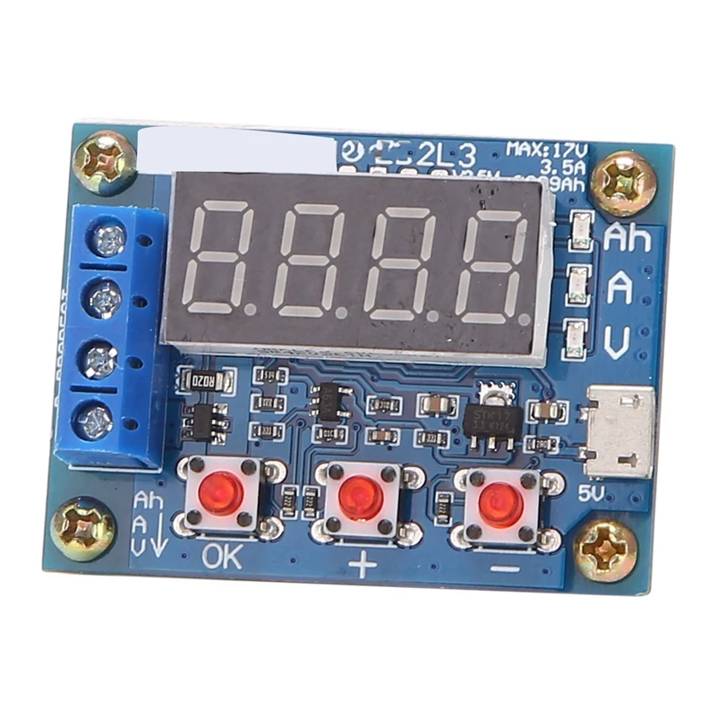 10X ZB2L3 Battery Tester LED Digital Display 18650 Lithium Battery Power Supply Test Resistance Lead-Acid Capacity