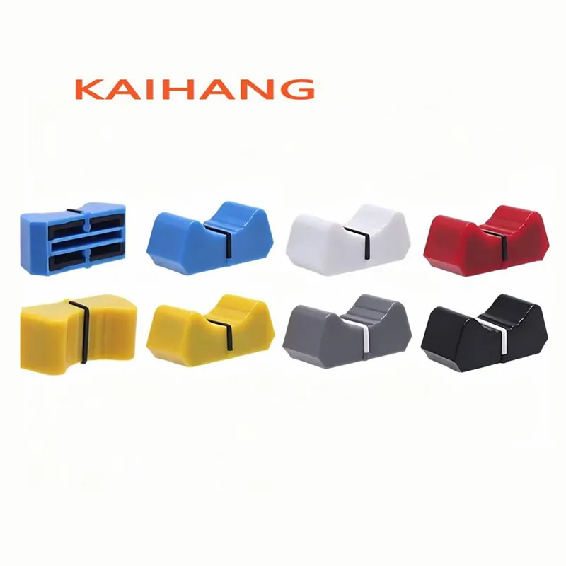 10PCS 1X18MM T Handle Fader Knob Audio Mixer Straight Slide Push Rod Cap Tiger Quartz Lighting Console Volume Replacement Knob