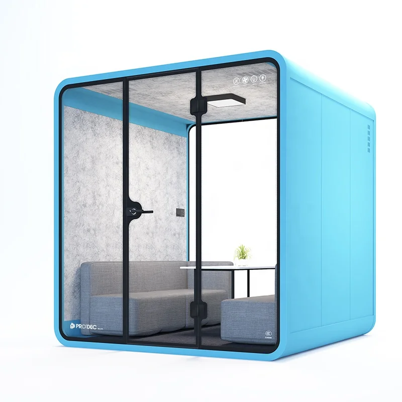 Assembled Soundproof Studio Vocal Booth Room for Home Use Acoustic Office Meeting Pod Soundproof Office Booth