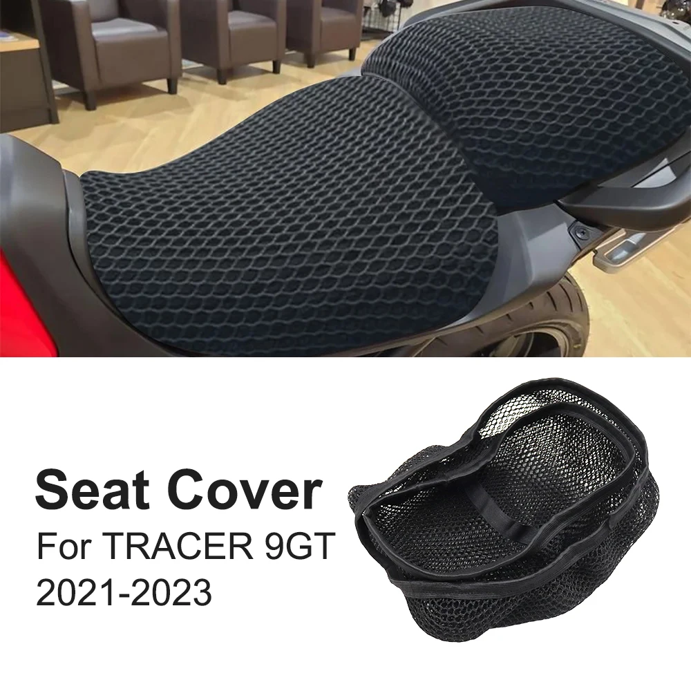 For Yamaha TRACER 9GT 900 2021 2022 2023 Motorcycle Seat Cover 3D Mesh Fabric Non-Slip Breathable Cushion Heat Insulation