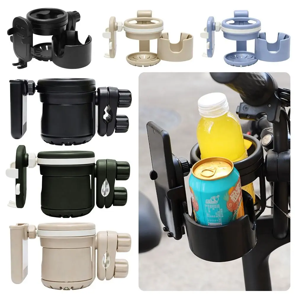 

3 in 1 Design Baby Stroller Cup Holder 360° Rotation Multicolor Cup Holder Multi Function Non Slip Water Bottle Tray Bicycle