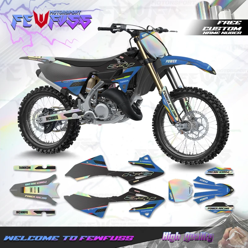 Fewfuss  Graphics Background Decals Stickers Kits For YAMAHA 22-24 YZ125 250 X