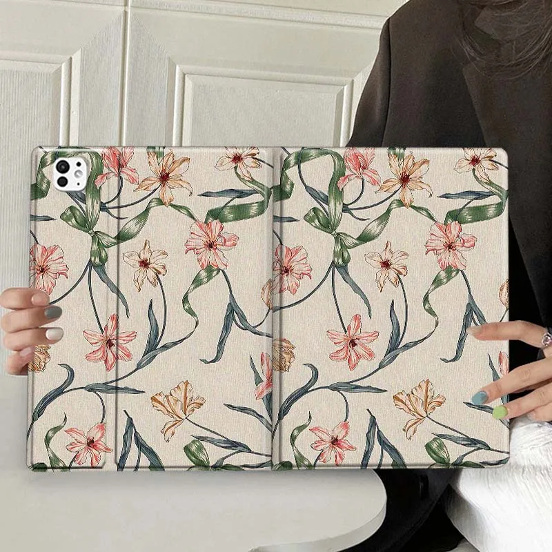 Creative Flowers For iPad Pro Air Mini 3 4 5 6 7 7th 8th 9th 10th 11th 10.2 9.7 10.5 10.9 11 12.9 Tablet Case