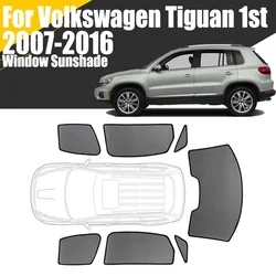 Custom Magnetic Car Window Sunshade For Volkswagen Tiguan 1st Gen 2007-2016 VW Curtain Mesh Front Windshield Frame Curtain
