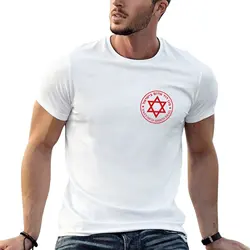 MDA Magen David Adom t-shirt con logo piccolo magliette divertenti t-shirt da uomo magliette vintage