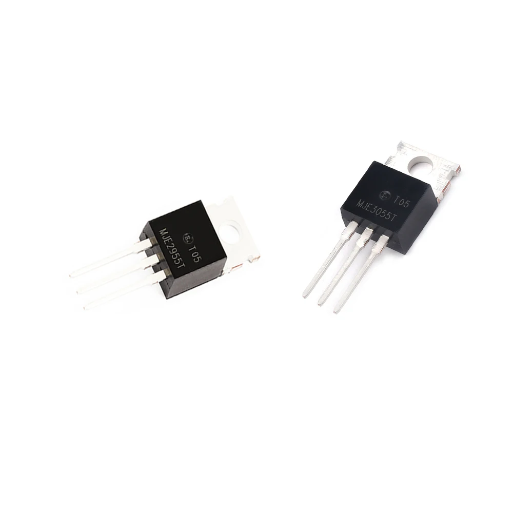 10PCS/LOT MJE3055T MJE2955T MJE3055 MJE2955 10A/60V/75W TO-220 New Good Quality Chipset