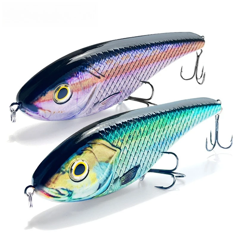 

1pcs Large Submerged Dog Fishing Lure 81g Glide Jerkbait Popular Pike Hard Jerk Bait Crankbait Muskie Lures Wobbler Bass Tackle