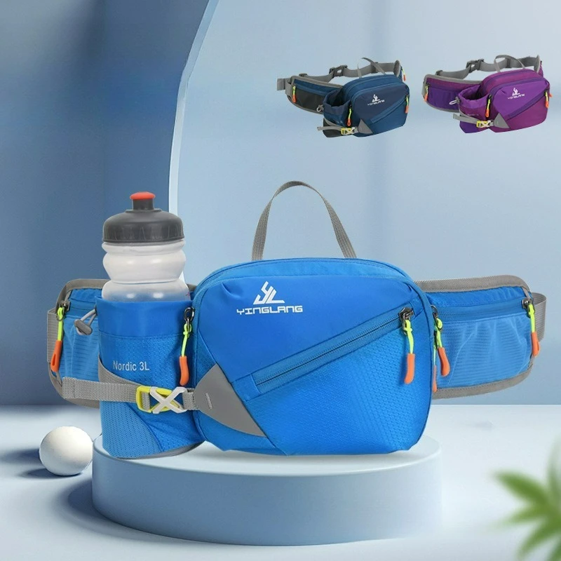 Waterproof Outdoor Hiking Multifunctional Phone Waist Pack for Marathon Running Bags Sports Water Bottle Waist Bag
