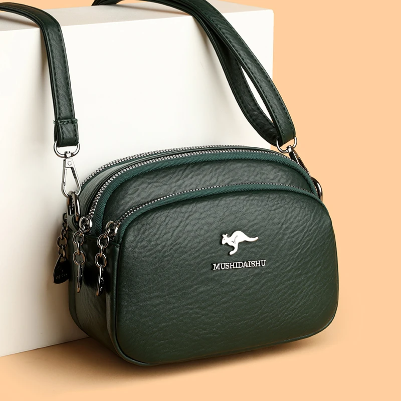 Luxury Shoulder Messenger Bag Handbags Purses Designer Women Bag Ladies Many Pocket Bags Branded Soft Leather Sac A Main
