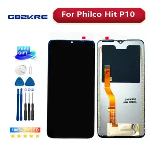 مجموعة شاشة LCD الأصلية ولوحة شاشة تعمل باللمس ، استبدال Philco Hit P10 ، هاتف خلوي ، 6.2 بوصة ، جديد أفضل 6 مبيعات بطارية هاتف خليوي فيلكو - رقم 1