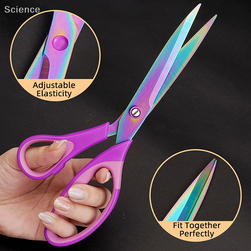 Forbici per filo da cucito da taglio intagliate in acciaio inossidabile vintage Strumenti per cucire domestici Forbici multiuso durevoli e affilate con impugnatura confortevole