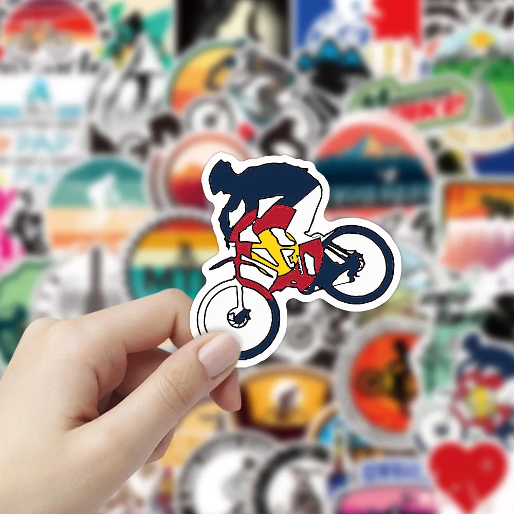 10/30/50PCS MTB Mountain Bicycle Waterproof Stickers Skateboard Laptop Motorcycle Luggage Bike Car Cool Graffiti Sticker Decals