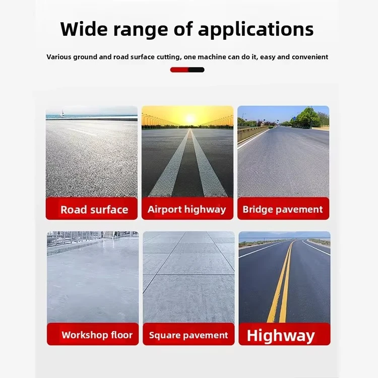 منشار جدار الخرسانة عالي الجودة آلة قطع الطرق الخرسانية آلة قطع الأرض من النوع الزاحف آلات فعالة