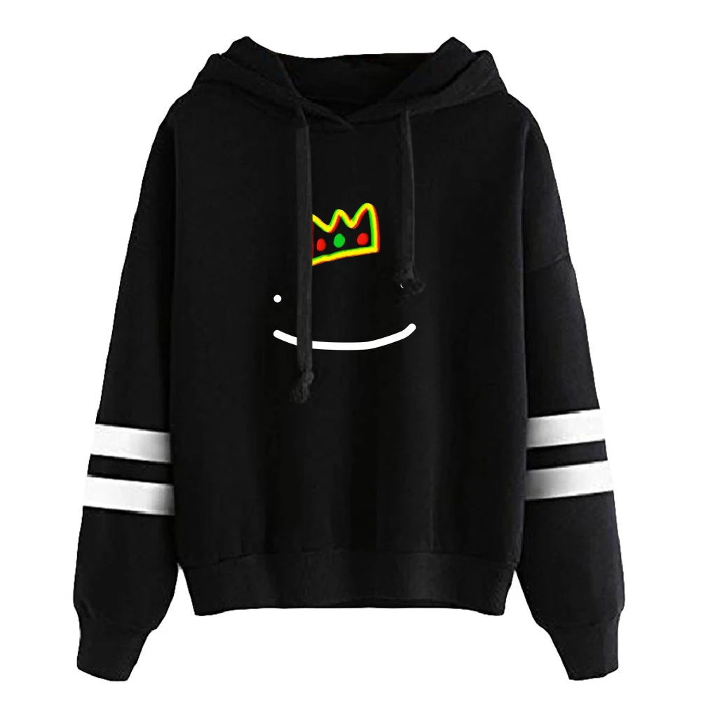 Ranboo-Hoodie Merch unissexo com manga sem bolso para mulheres e homens, moletom Harajuku, streetwear, roupas Dreamweathered, plus size