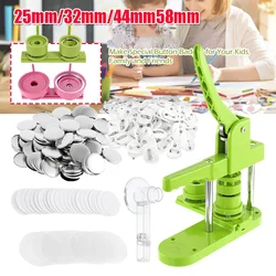 25mm 44mm 58mm Button Badge Maker Machine DIY Pin Button Maker Press Machine Badge Punch Press with Button Parts Circle Cutter