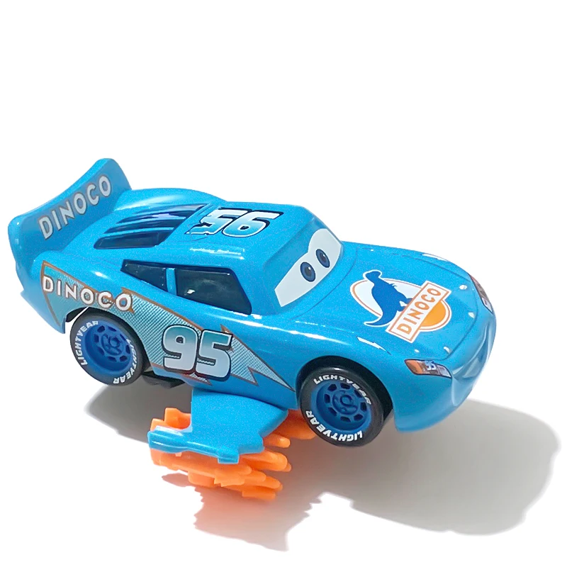 Cars 3 Pixar Cars 2 Lightning McQueen Mater Sheriff Legierungsmetall-Modellautos 1:55 Metallspielzeugfahrzeuge Jungen Kinder Geschenke Spielzeug