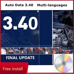 2024 Auto Repair Software Auto data 3.40 Spanish Multi-languages Automotive Car Repair Tool Software support more Europe model