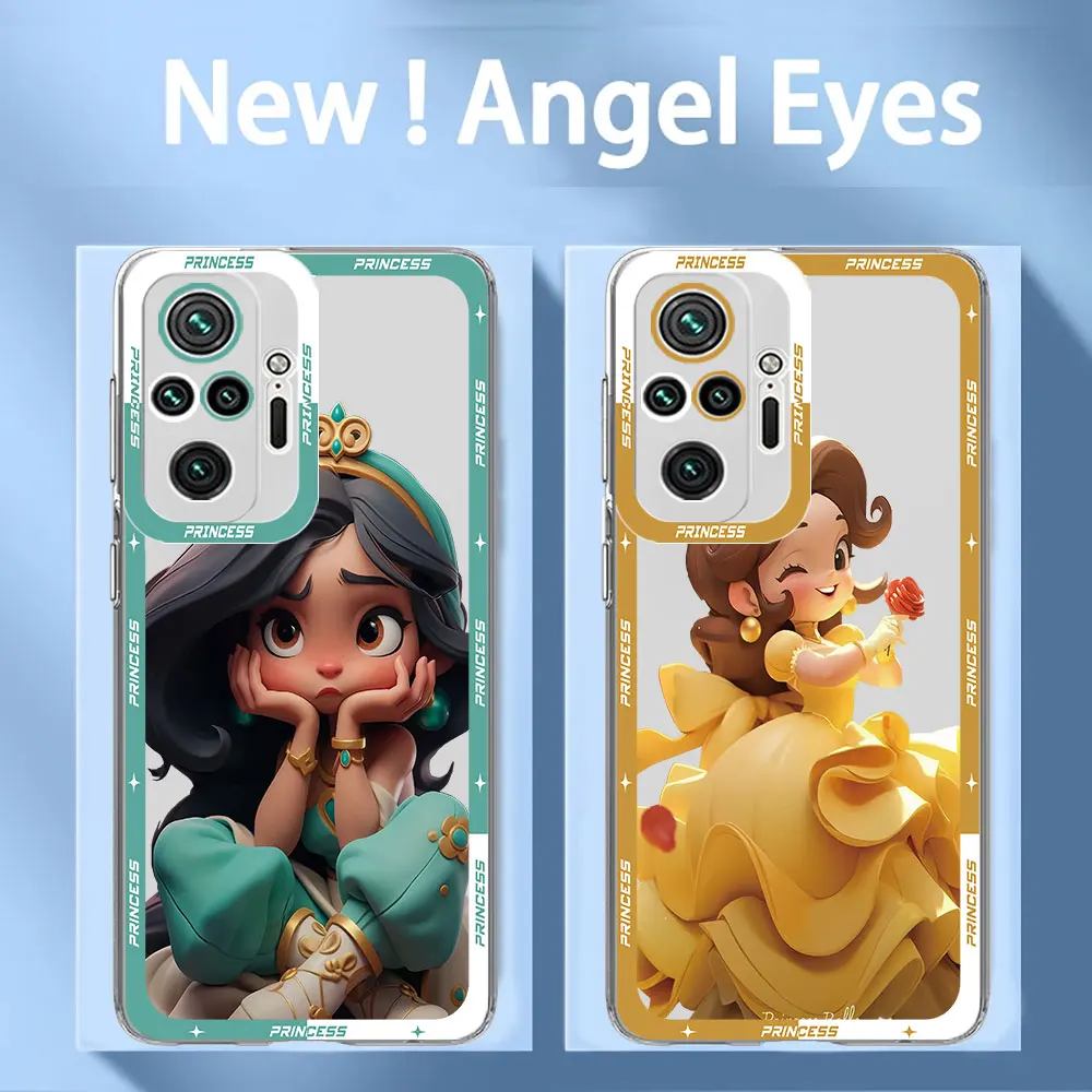 Case For Xiaomi Redmi 11 10 13 Pro Plus 9S 12 9 12C 12S 10C 9A 9C Poco X3 NFC 13C Angel Eye Phone Cover Princess Bella Disney