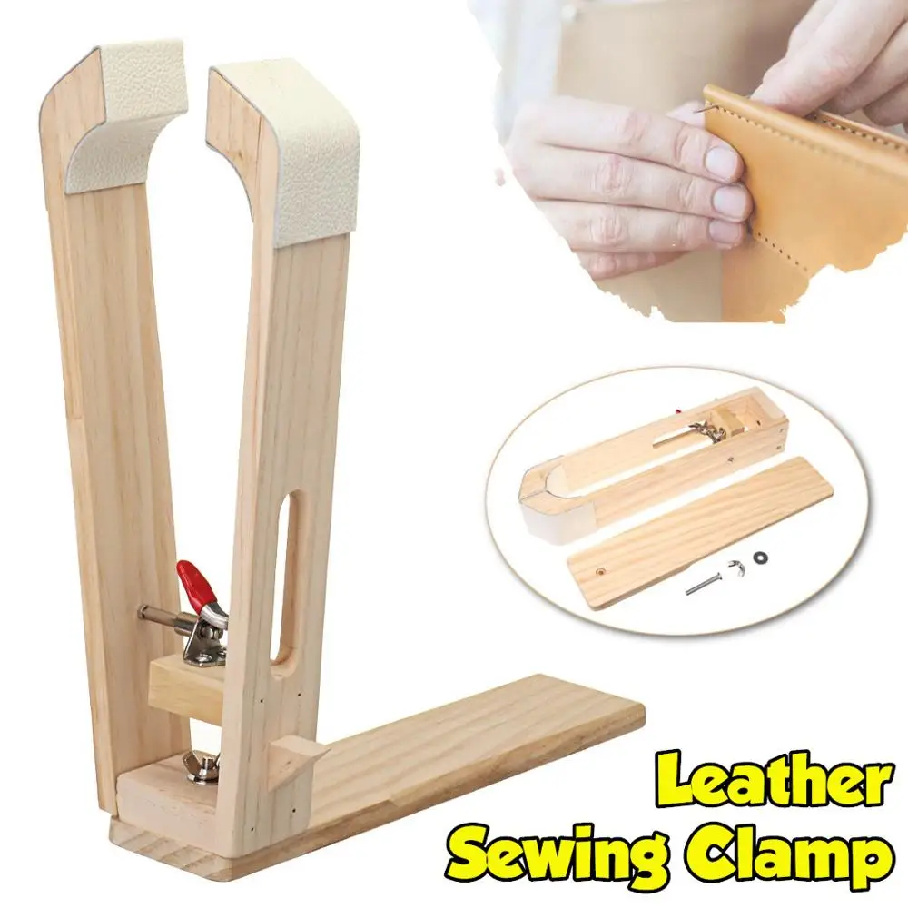 

Household Leather craft Stitching Lacing Horse Sewing Clamp Home Wooden Table Desktop Tool