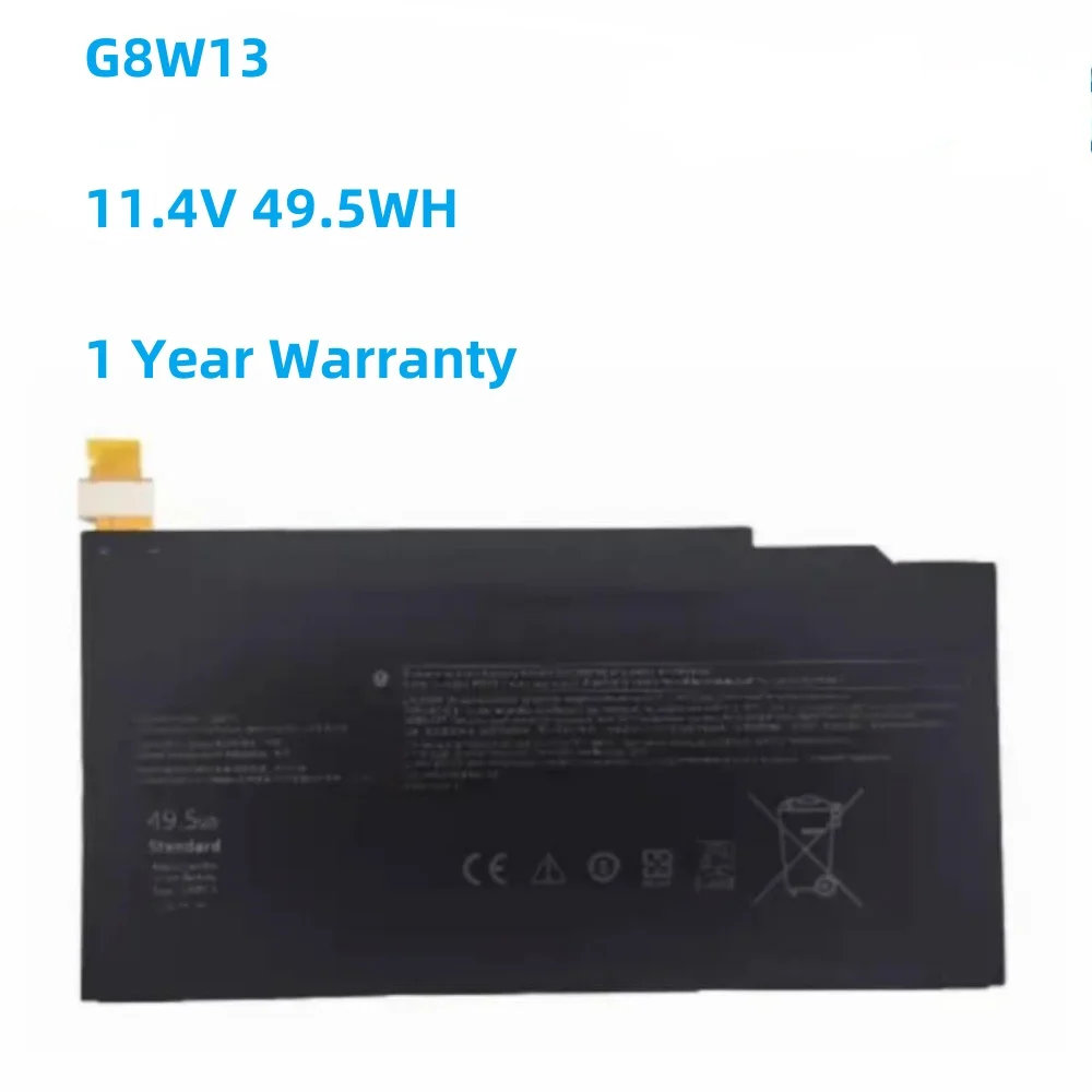 

NEW G8W13 11.4V 49.5WH Laptop Battery For Dell XPS 13 9315 2in1 Series 07HFP9