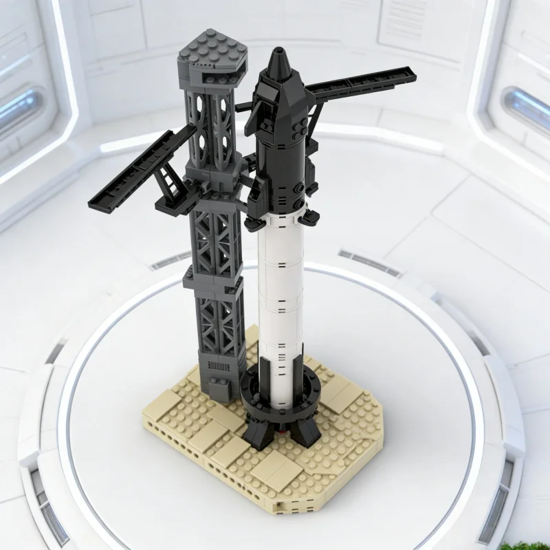 

New 373PCS Kids Building Blocks Little Starship Bricks Model Original Particle MOC Puzzle Assembly Toy Children's Gift Ornament