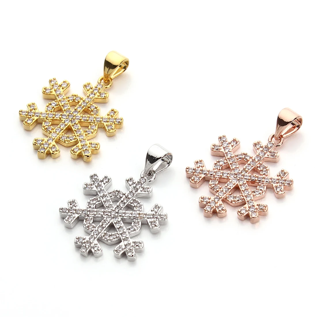 

2 шт./партия, подвеска в виде снежинки, 19 мм