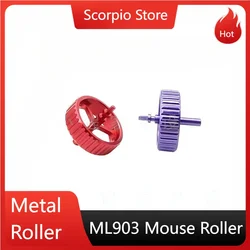 Mouse Roller for ML903 Mouse Metal Wheel Replace Aluminum Alloy Material Customized Gaming Mouse Accessories Repair Tools