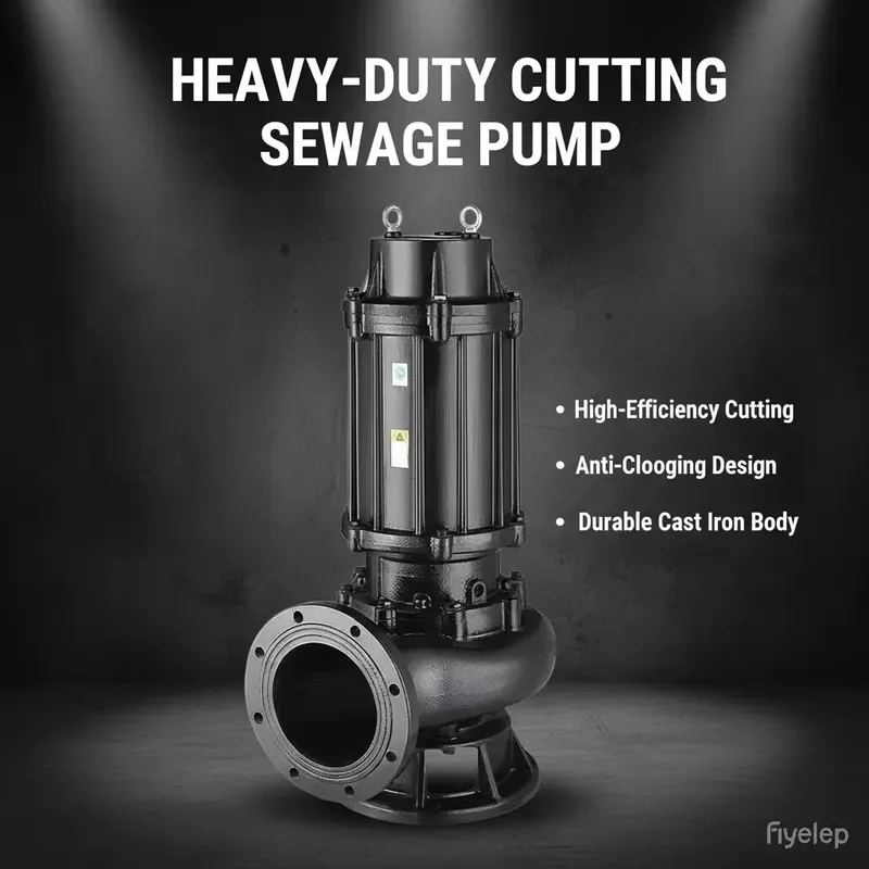 WQ (D) Electric High-quality Non Clogging IOT-enabled Motor Submersible Sewage Pump for Underground Sewage Discharge