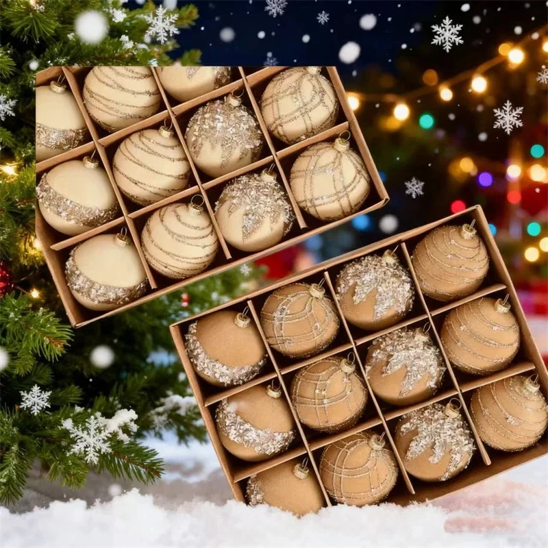 

Tree Pendant Christmas Plucked Velvet Color Diamond Christmas Ball Christmas Decorative Ball Exquisite Christmas Decorations New