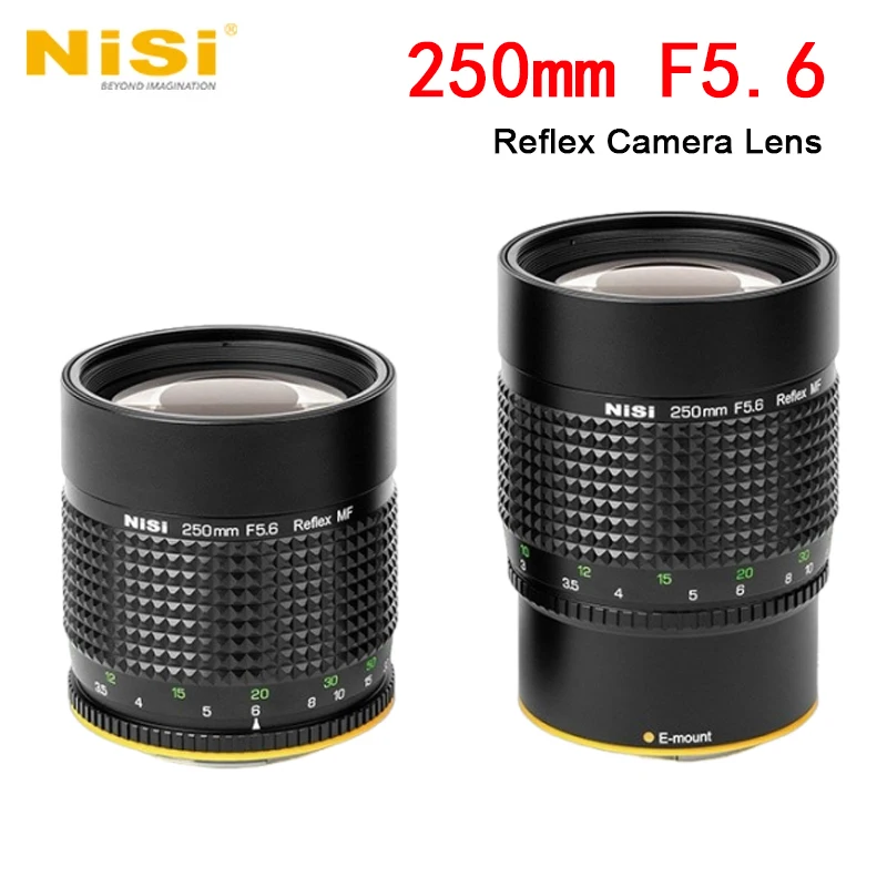 NiSi 250mm F5.6 Reflex Camera Lens Full Frame Manual Focus Lens For Sony E Canon EF/RF Nikon Z/F Fujifilm X/GFX HASSELBLAD XCD