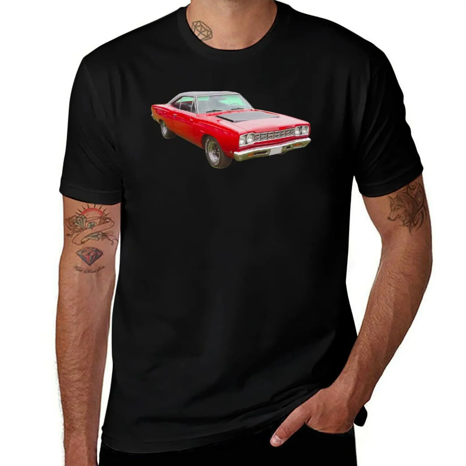 

Red 1968 Plymouth Roadrunner Muscle Car T-Shirt man t shirt graphic man t shirts graphic T-Shirt