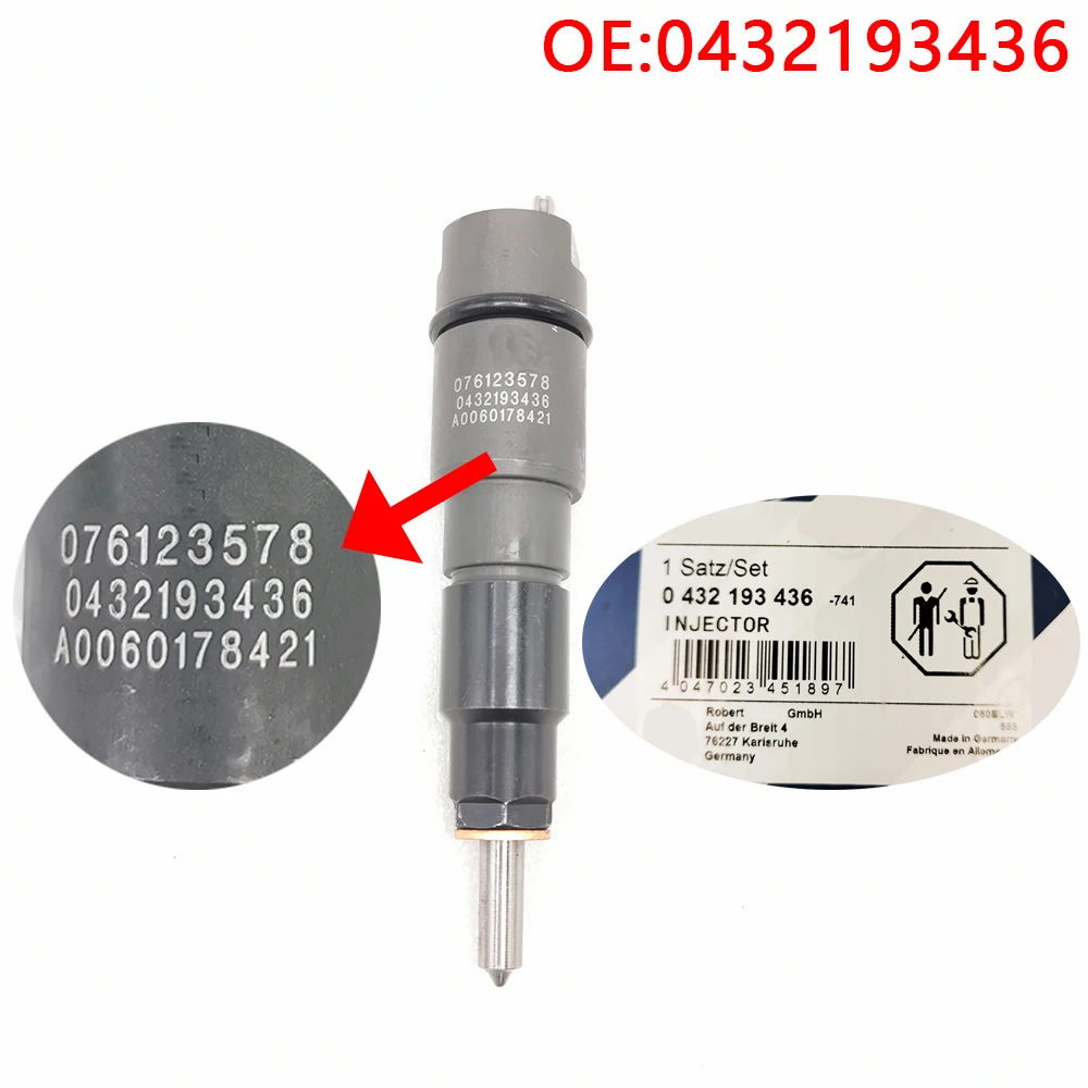 

For 0432193436 0432193476 0432193483 A0060177521 Common rail diesel fuel injector