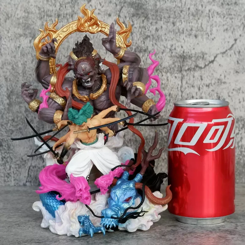 

Реплика цельной фигурки Roonoa Zoro-Onigirinine-Sword Style (форма Асуры) Статуя Модель Коллекция Настольное украшение Подарок