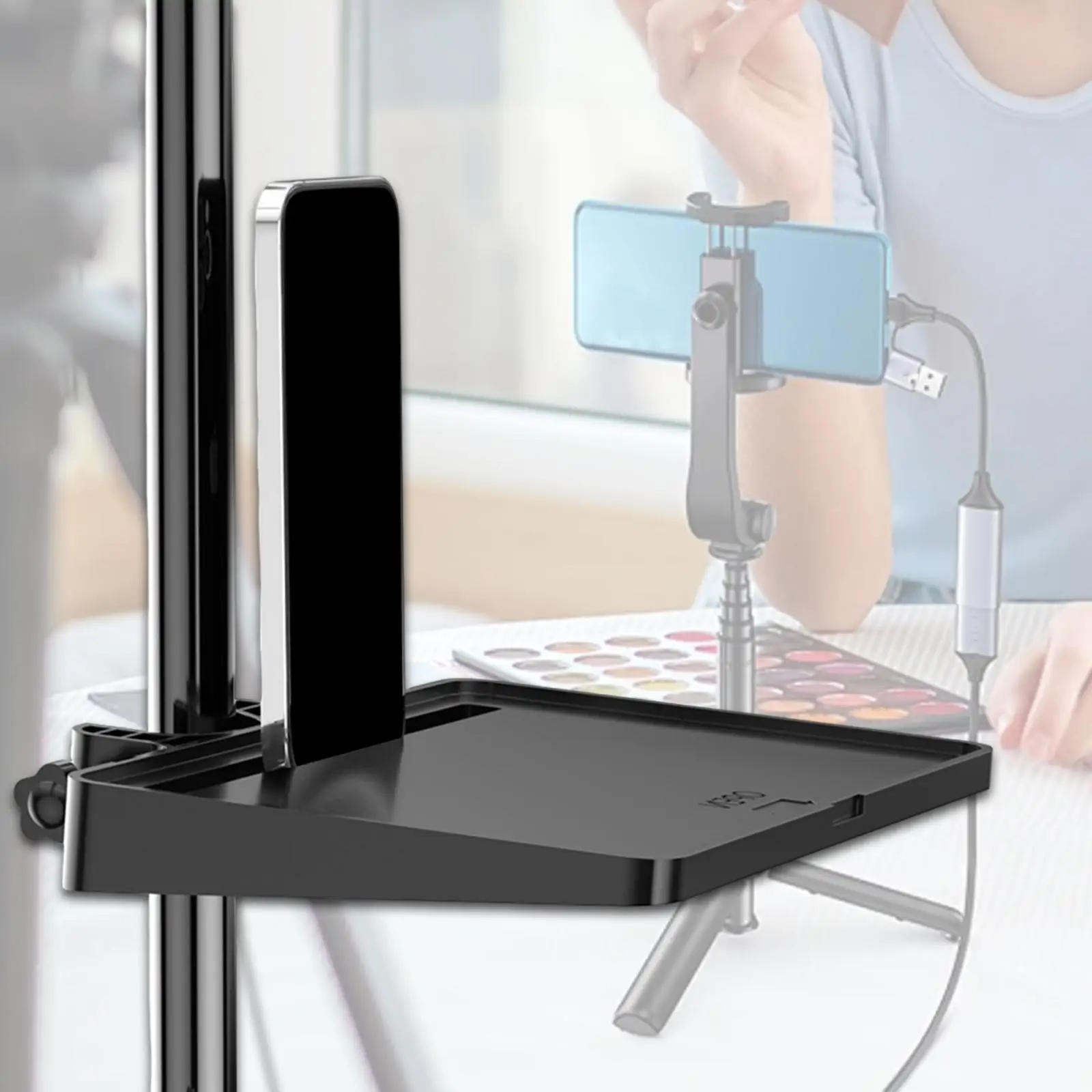 صينية حامل الميكروفون لتسجيل البث المباشر للكاريوكي